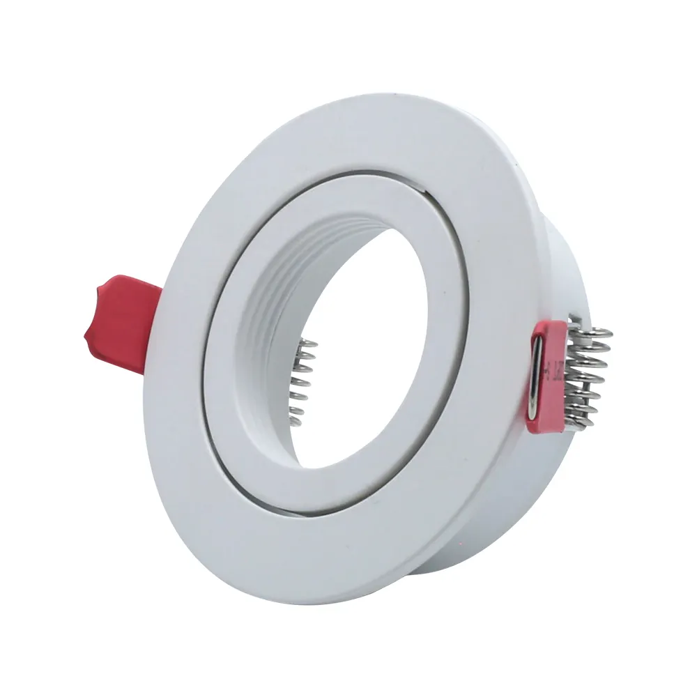 Белый круглый точечный Светодиодный светильник gu10 mr16 gu5.3 с регулируемым углом 85 мм