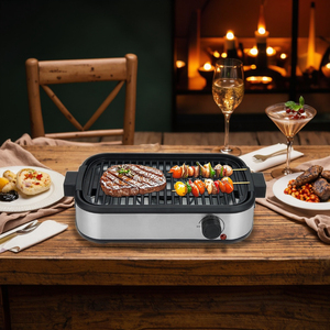 Veelzijdige Multifunctionele Elektrische Grill Met Bakplaat Bbq Plaat Rookloos Huishoudelijk Kookaccessoire - Product Image 2