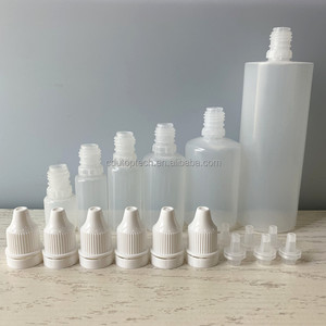 Botella de gota de plástico de boca pequeña translúcida LDPE 5ml 10ml 15ml 30ml 50ml 60ml 120ml Botella cuentagotas de líquido exprimible vacía - Product Image 3