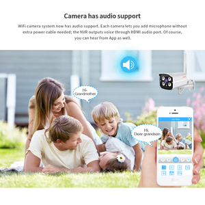 LOOSAFE-sistema de cámaras de seguridad inalámbricas XMEYE, kit de audio para exteriores, 4 canales, 1080P, Wifi, NVR, cctv, 2MP, impermeable - Product Image 3