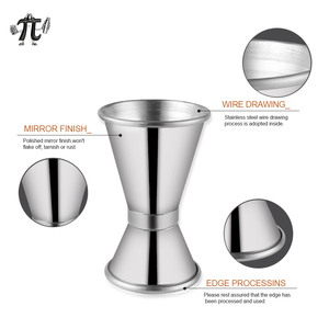 Nhật Bản Phong Cách Thép Không Gỉ Đôi Bên Tái Sử Dụng Cocktail <span class=keywords><strong>Jigger</strong></span> Mỏng Thanh Công Cụ Với Ml/Oz Quy Mô Cho Whiskey Đồ Uống Khác - Product Image 5