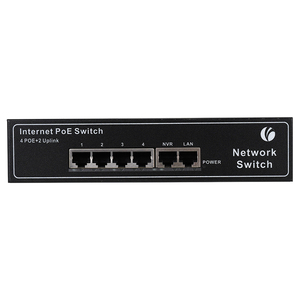 VCOM 100M <strong>Network</strong> PoE Switch 4 Ports Unmanaged Active Ethernet Switcher Standard <strong>Solution</strong> for <strong>Security</strong> Camera Controlling - Product Image 4