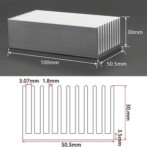 ハイパワーLEDアンプトランジスタ用ヒートシンク冷却モジュールアルミニウムヒートラジエーター冷却フィン - Product Image 4