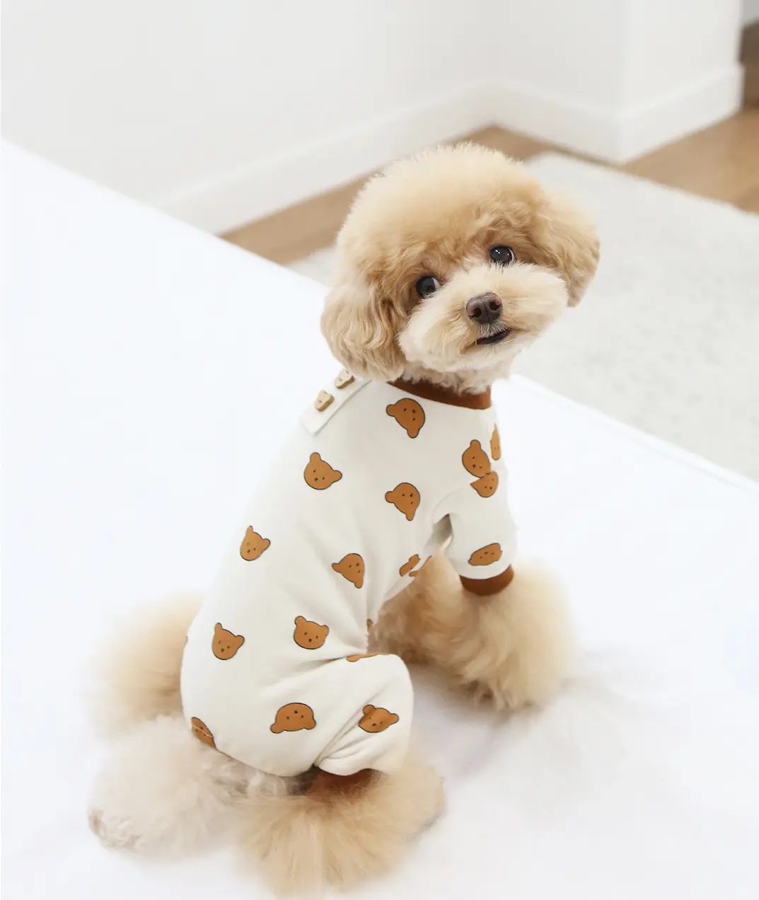 Moda ayı köpek pamuk fantezi yazlık T-Shirt sevimli köpek kıyafetleri