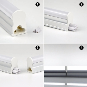T5 2FT <strong>4FT</strong> 6FT 8FT <strong>LED</strong> Tube Light Bulbs <strong>12w</strong> Integrated Shop Light Fixture - Product Image 4