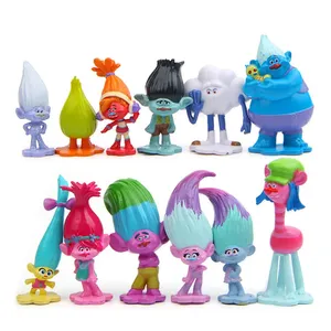 JM Custom Made Mini PVC karikatür şekil oyuncak güzel troller 3D PVC figürler özelleştirilmiş Mini boyutu 3D PVC şekil oyuncak setleri - Product Image 1