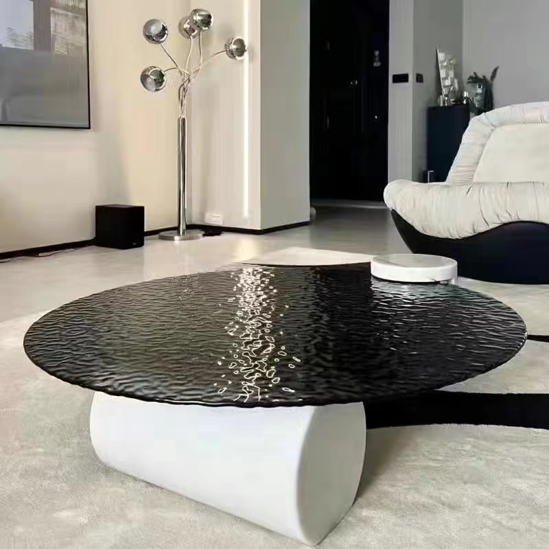 black water ripple coffee table