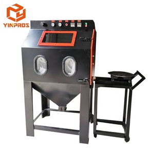 Yarı otomatik metal yüksek basınçlı kum püskürtme makinesi kumlama makinesi temizlik için metal boya tozu kaplama - Product Image 2