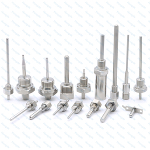 Kunden spezifische hochpräzise OEM tief gezogene Teile Edelstahl Thermo element Thermo well Sonde Temperatur sensor Sonden gehäuse - Product Image 2