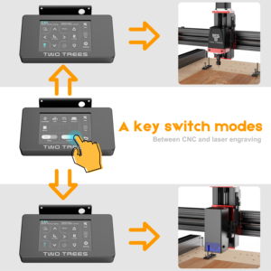 TWOTREES TTC450Pro Supports Various Module Combinations 0.05mm High <strong>Precision</strong> <strong>Cnc</strong> <strong>Router</strong> 3 Axis <strong>3d</strong> Wood Carving Wood <strong>Cnc</strong> <strong>Router</strong> - Product Image 6