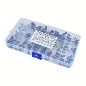 200pcs/lot 15值径向电解电容器启动器套件10V/16V/25V/50v电容器组0.1uf-220uf分类套件 - Product Image 2