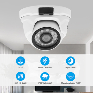 Sistema de cámara de seguridad IP CCTV de 4 canales para exteriores e interiores, cámara IP POE de 2MP con Kit NVR - Product Image 6