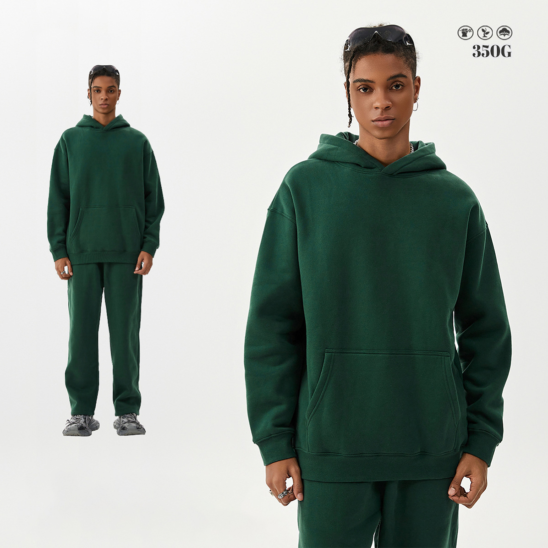 Dark green hoodie