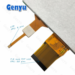 7 Zoll TFT LCD touch 1024 x 600 Auflösung 50 Pin RGB Schnittstelle IPS tft-Display mit aktivem Touch Panels - Product Image 4