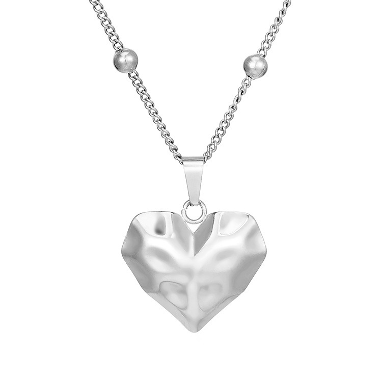 Love big weeping necklace steel color ms-545