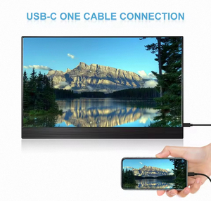 15.6インチポータブルモニターフルHD 1080P HDRコンピュータディスプレイUSB C & HDMIデュアルモニター内蔵スピーカーゲームモニターPS4用 - Product Image 6