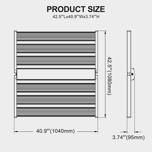High Output Full Spectrum 1500W <strong>LED</strong> Grow Lights Full Cycle Grow Light for 6*6ft Grow Room Replace a Single-Ended 1000watt HPS - Product Image 3