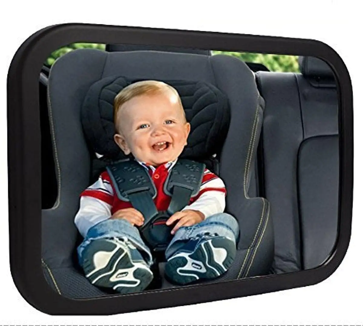 Keamanan cermin bayi 360 derajat pemasangan mudah untuk bayi baru lahir dengan kaca spion lebar cermin mobil bayi