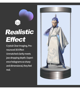 65 75 inch Kích thước con người ba chiều Tủ di chuột hiệu ứng 3D ai tương tác HOLO Ống 3D hiển thị ba chiều cho triển lãm kinh doanh - Product Image 2