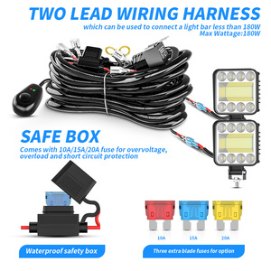 DXZ genel motorlar kordon yuvarlak anahtarı açık/açık/kapalı konektör düğmesi anahtarı gidon ön far sis lambası kontrol anahtarı DC12V - Product Image 3