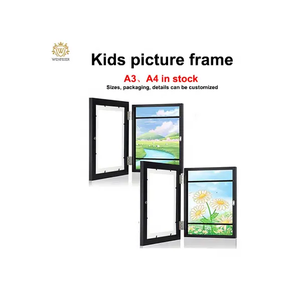 Winfeier Fabriek A3 A4 Size Ldeas Kids Art Frame Voor Kinderen Tekenen