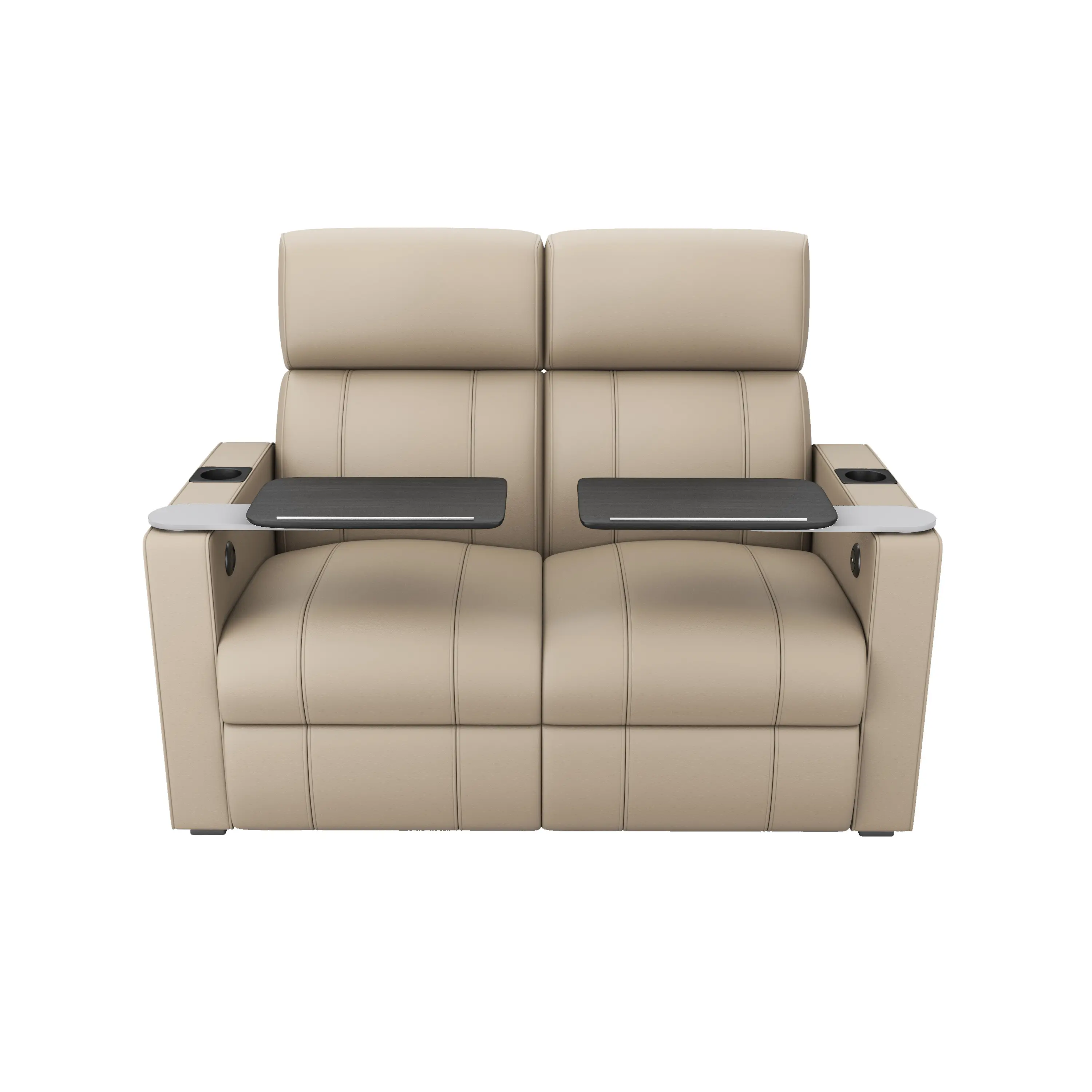 Private Label Verona Twin reclinabile Fabric/Leatherette Double Action Table fornisce Comfort per lunghi periodi di utilizzo