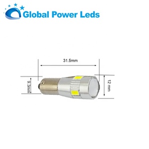 ไฟซีนอน T10 T6W Ba9s 12V Sidelight Canbus พร้อมเลนส์โฟกัสแสงที่แข็งแกร่ง Canbus 6LED 5630smd ชิป Led หลอดไฟรถยนต์ - Product Image 3