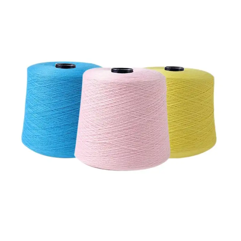 Hilo de filamento de poliéster teñido con precio de descuento de fábrica MOQ bajo con colores ricos para coser cuero y billetera
