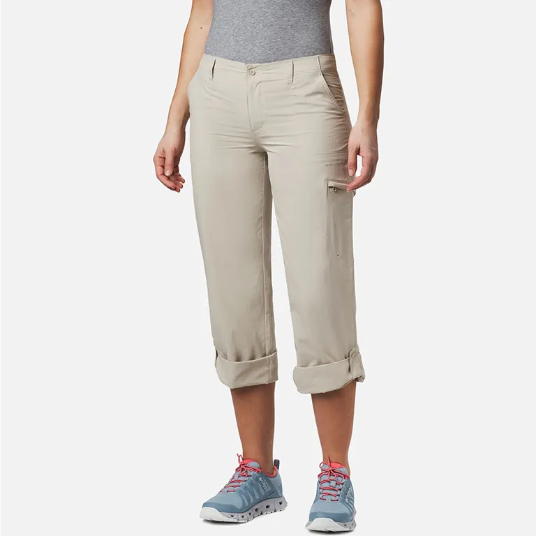 Pantalones de pesca de nailon para mujer, pantalón de pesca sólido UV
