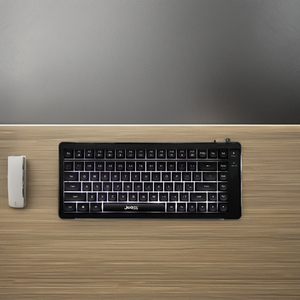 Iluminación blanca 84 teclas Mini teclado para juegos Nueva interfaz USB Estilo de membrana multifuncional para aplicaciones de escritorio
