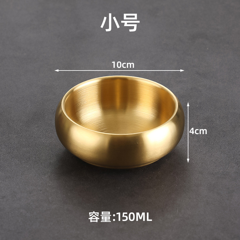 9cm bowl-shaped bowl (gold)