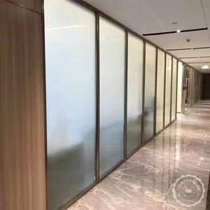 Fabricante de partición de vidrio templado modular para sistema de diseño de división de edificios de oficinas escolares - Product Image 2