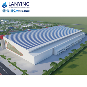 Kết Cấu Thép đúc sẵn công nghiệp Xây Dựng Nhà chứa máy bay với mái cách nhiệt và cửa trượt lớn để lưu trữ máy bay phản lực - Product Image 2