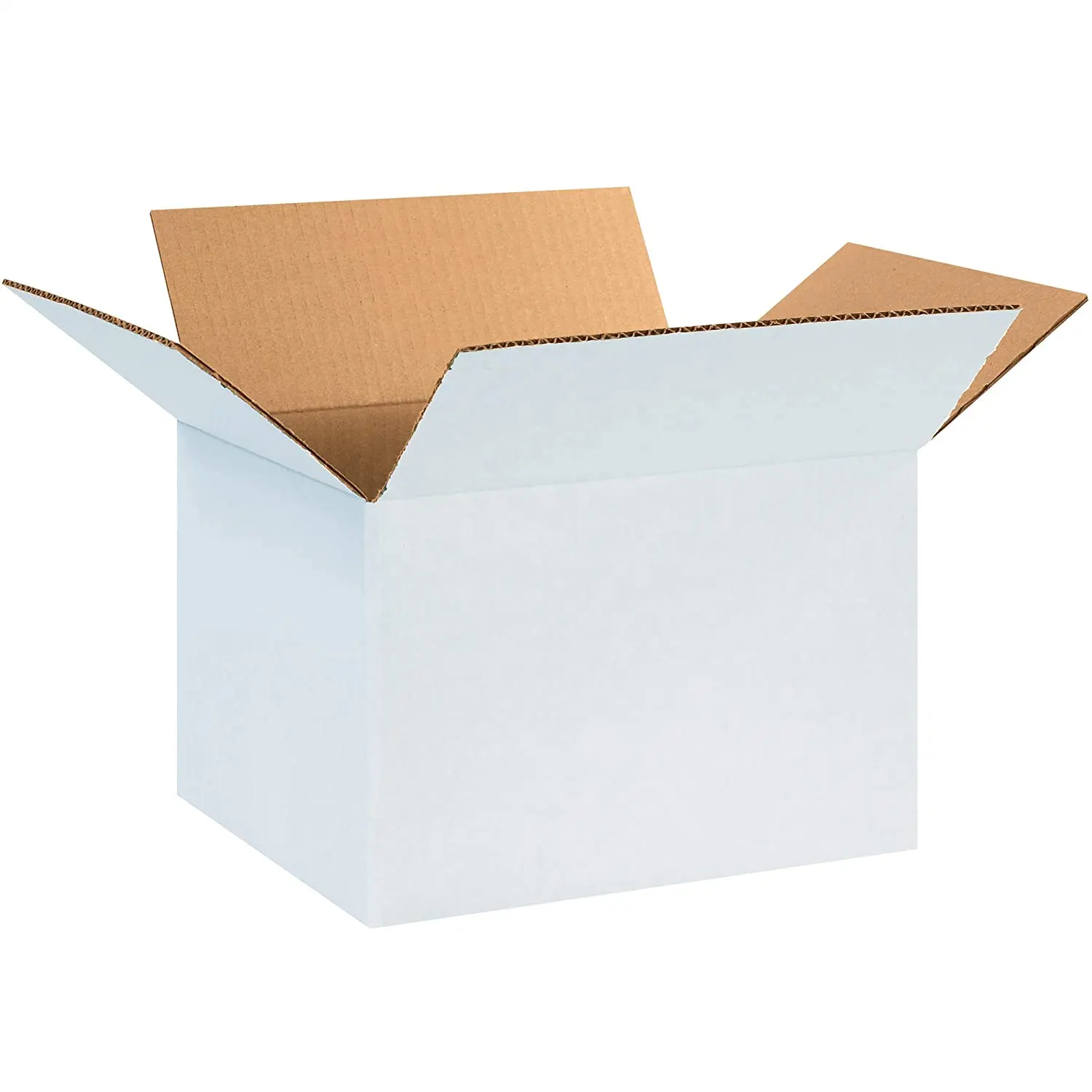 Изготовленные на заказ белые прочные сверхпрочные гофрированные движущиеся коробки для хранения, коробки для подарочной упаковки, коробки с логотипом, пригодные для переработки