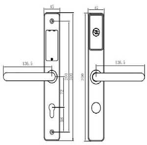 Rfid ad alta sicurezza serrature digitali l'immissione di dati APP Elettronico Smart Key Card Operato di Sicurezza Camera D'albergo Sistema di Blocco Della Porta - Product Image 6