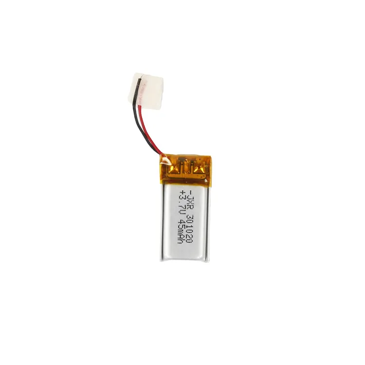 Batería recargable de polímero de litio reloj inteligente 3,7 V 301020 45mAh batería Lipo para auriculares