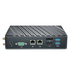Office Mini Pc Core i3 i5 i7 5205U 8145U 8265U 8565U Win8.1 USB3.0 HD2.04KディスプレイシステムコンピューターデスクトップPCグレーケース