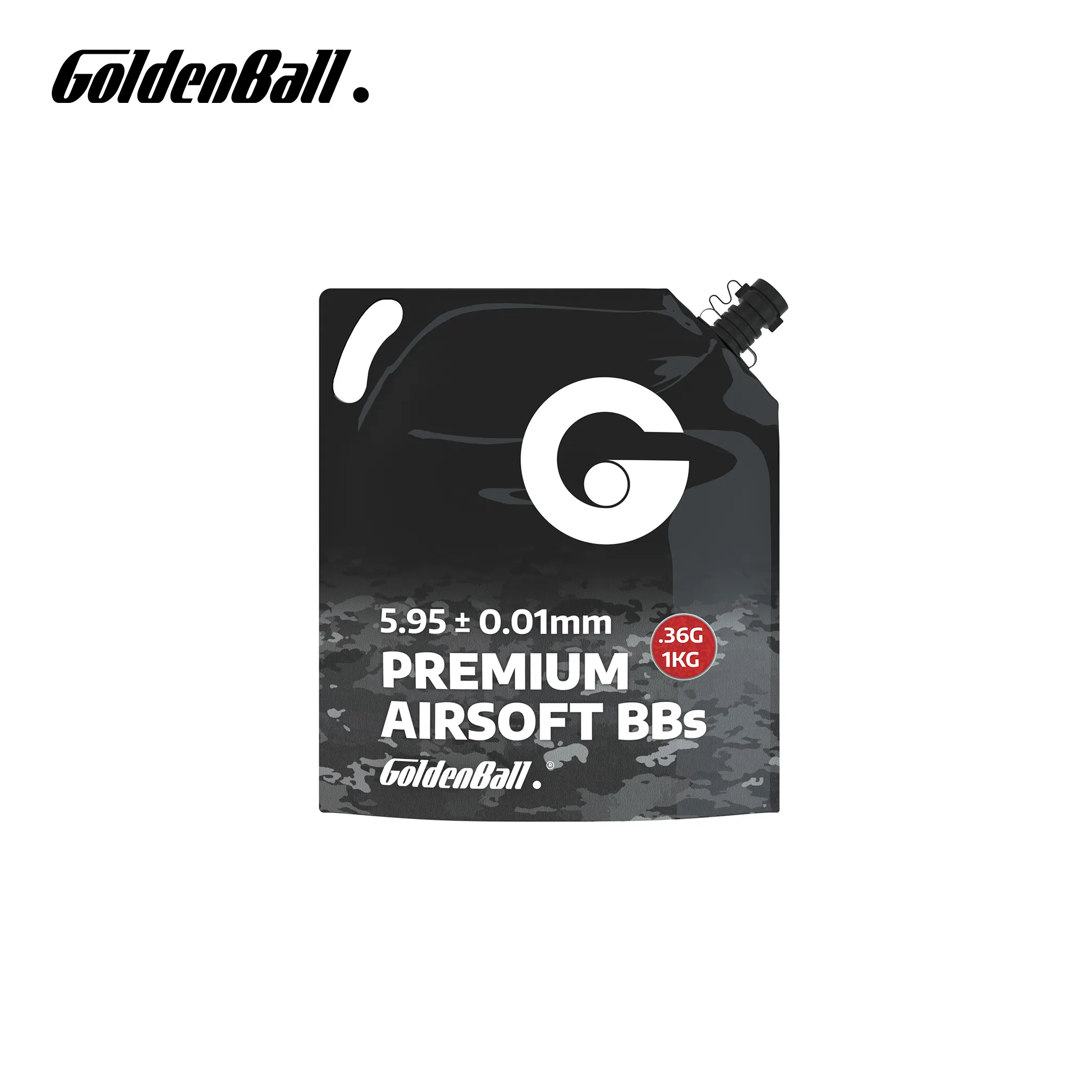 Goldenball 0,36g PROFESIONAL Premium Airsoft BB Pellets 5,95 +/-0,01mm 1kg 2777 rondas