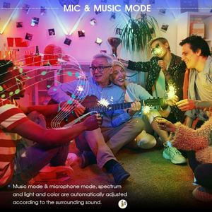 Musica ritmica sincronizzazione WiFi RGB Tuya IoT Smart Life Phone Control Android IOS APP Wireless LED striscia di luce telecomando Dimmer - Product Image 5