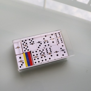 Профессиональный набор блоков домино, набор двухцветных акриловых домино, 6 9 цветов, для настольных игр казино - Product Image 3