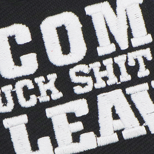 売れ筋の新しいデザインI COME SHIT UP I LEAVE刺繍入りアームバンドおかしいコラージュ寮スローガンアームバンドマジックパッチ - Product Image 4