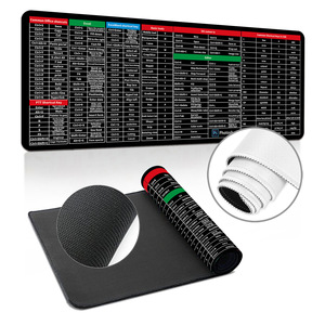 XL genişletilmiş büyük oyun Mousepad kaymaz dikişli kenar Excel kısayol tuşları hile levha PC ofis Mouse Pad - Product Image 4