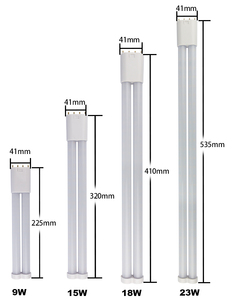 360degree UL CUL Listed 2700k Replacement 55w Fluorescent Lamp 225mm 320mm 410mm 535mm 9w 15w 18w 23w Pl 2G11 <strong>Led</strong> Tube Light - Product Image 2