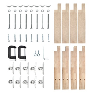 Handmade Tufting Carpet Sewing Rug <strong>Making</strong> Embroidery <strong>Frame</strong> Beginner Wooden Table Clamp Simple Style - Product Image 3