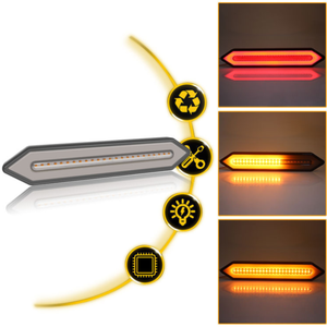 10-30V LED dinamik sürüş işık LED kamyon fren lambası dönüş sinyali kamyon traktör römork RV için çok fonksiyonlu kuyruk işık Motor - Product Image 3