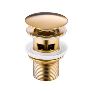 Scarico per lavabo Pop-up scarico per lavabo con o senza troppopieno per lavabo scarico per Pop-up bagno tubo di scarico bacino filtro per rifiuti ottone - Product Image 1