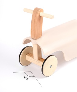 Dört tekerlekli güç yürüteç denge aracı ahşap eğitici oyuncak için erken çocukluk bebek büküm bükme araba çocuklar için - Product Image 3