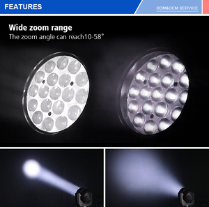 <strong>Led</strong> Wash Zoom Stage Light 19 <strong>X</strong> <strong>15W</strong> 4 in <strong>1</strong> Dmx Controller Stage Dyeing Lights Moving Head for Event Show