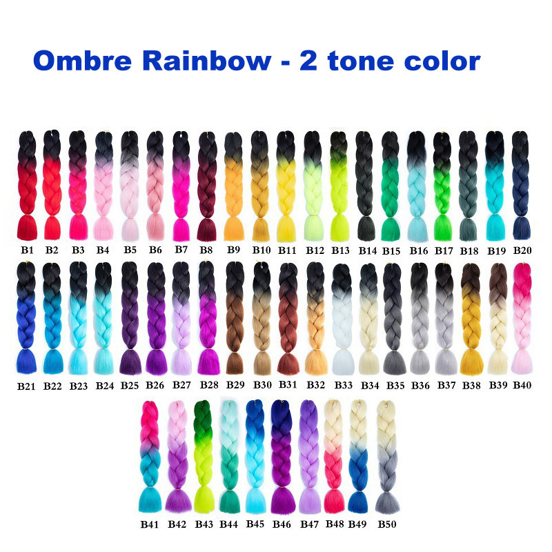 Ombre Rainbow-2 tono