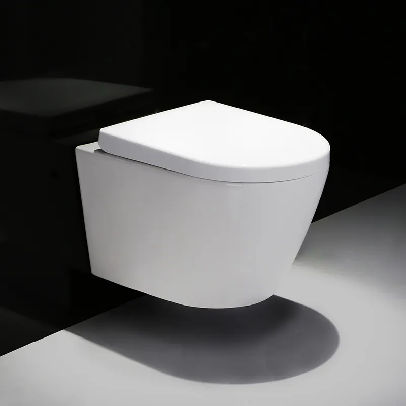 Toilette sospesa a parete in ceramica standard europea senza montatura hangend